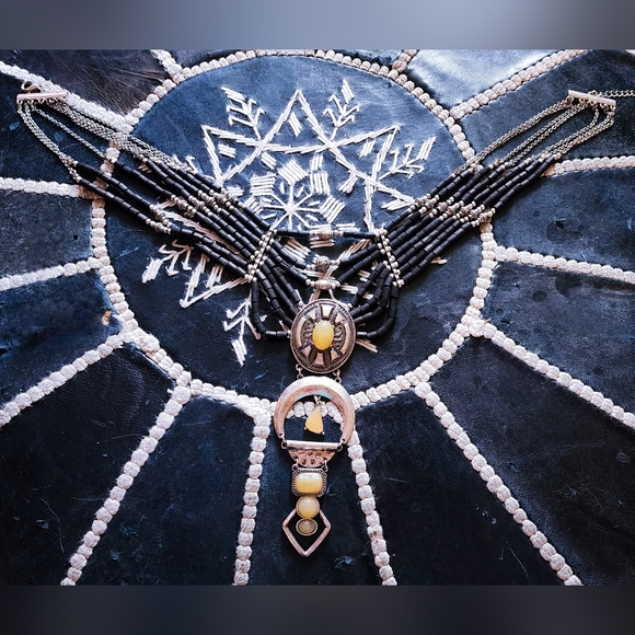 Free People Boho Choker with Beads and Stones. - Picture 3 of 4